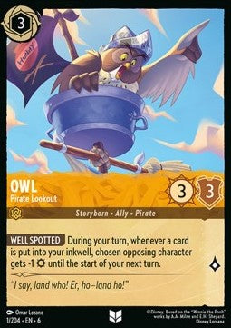 Owl - Pirate Lookout - Azurite Sea (Uncommon) [6AZS-1]