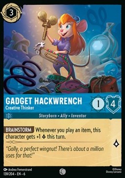 Gadget Hackwrench - Creative Thinker - Azurite Sea (Common) [6AZS-139]