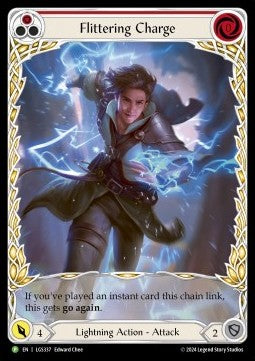 Flittering Charge (Red) (Extended Art Rainbow Foil) - LGS Promos (Promo) [LGS-337]