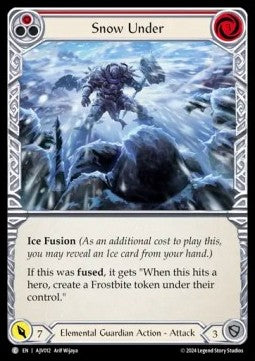 Snow Under (Red) (Regular) - Armory Deck Origins: Jarl Vetreidi (Common) [AJV-012]