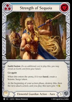 Strength of Sequoia (Blue) (Regular) - Armory Deck Origins: Jarl Vetreidi (Common) [AJV-023]
