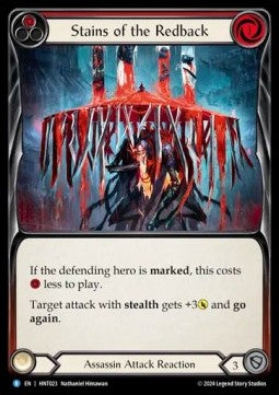 Stains of the Redback (Red) (Rainbow Foil) - The Hunted (Rare) [HNT-023]