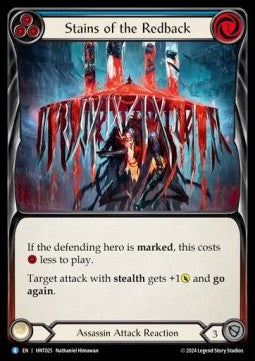 Stains of the Redback (Blue) (Regular) - The Hunted (Rare) [HNT-025]