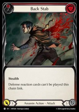 Back Stab (Red) (Regular) - The Hunted (Common) [HNT-029]