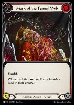 Mark of the Funnel Web (Red) (Rainbow Foil) - The Hunted (Common) [HNT-035]