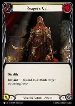 Reaper's Call (Yellow) (Rainbow Foil) - The Hunted (Common) [HNT-045]