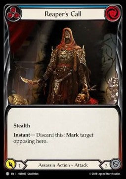 Reaper's Call (Blue) (Rainbow Foil) - The Hunted (Common) [HNT-046]