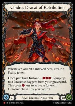 Cindra, Dracai of Retribution (Regular) - The Hunted (Majestic) [HNT-054]