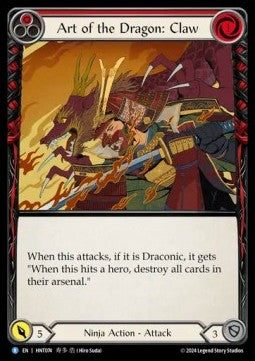 Art of the Dragon: Claw (Rainbow Foil) - The Hunted (Rare) [HNT-074]