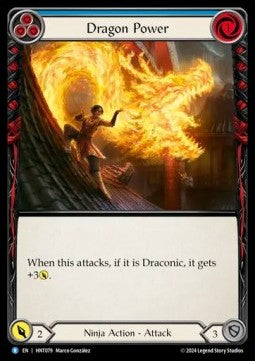 Dragon Power (Blue) (Regular) - The Hunted (Rare) [HNT-079]