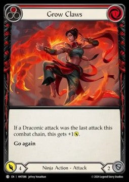 Grow Claws (Red) (Regular) - The Hunted (Common) [HNT-086]