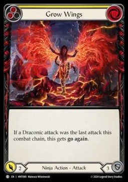 Grow Wings (Yellow) (Regular) - The Hunted (Common) [HNT-090]