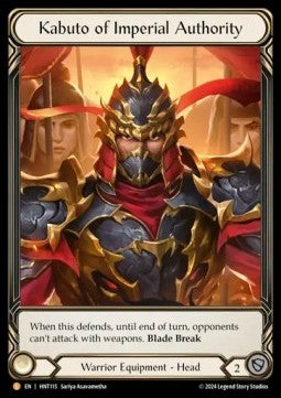 Kabuto of Imperial Authority (Extended Art Cold Foil) - The Hunted (Legendary) [HNT-115]