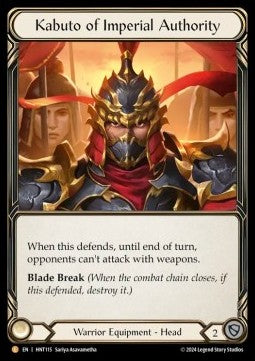 Kabuto of Imperial Authority (Rainbow Foil) - The Hunted (Legendary) [HNT-115]