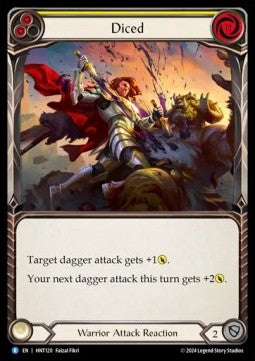 Diced (Yellow) (Rainbow Foil) - The Hunted (Rare) [HNT-120]