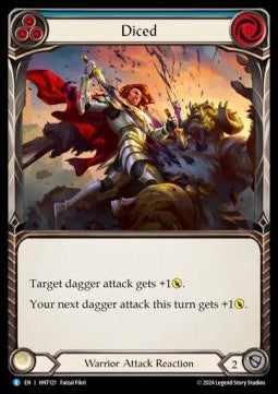 Diced (Blue) (Rainbow Foil) - The Hunted (Rare) [HNT-121]