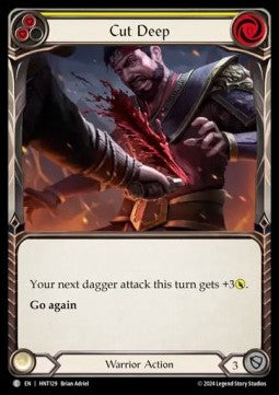 Cut Deep (Yellow) (Rainbow Foil) - The Hunted (Common) [HNT-129]