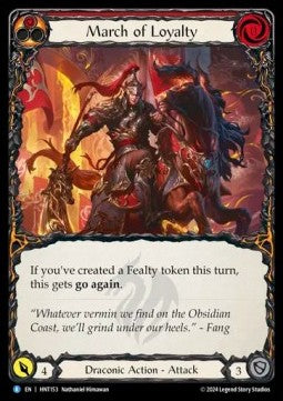 March of Loyalty (Rainbow Foil) - The Hunted (Rare) [HNT-153]