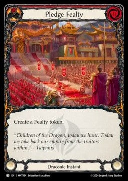 Pledge Fealty (Rainbow Foil) - The Hunted (Common) [HNT-164]