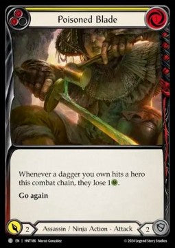 Poisoned Blade (Yellow) (Rainbow Foil) - The Hunted (Common) [HNT-186]