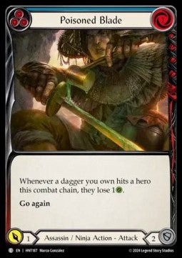Poisoned Blade (Blue) (Rainbow Foil) - The Hunted (Common) [HNT-187]