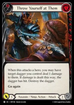 Throw Yourself at Them (Red) (Rainbow Foil) - The Hunted (Common) [HNT-188]