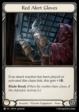 Red Alert Gloves (Cold Foil) - The Hunted (Common) [HNT-194]