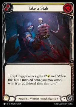 Take a Stab (Yellow) (Rainbow Foil) - The Hunted (Common) [HNT-212]