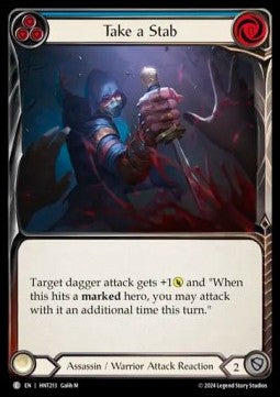 Take a Stab (Blue) (Regular) - The Hunted (Common) [HNT-213]