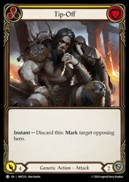Tip-Off (Yellow) (Regular) - The Hunted (Common) [HNT-233]