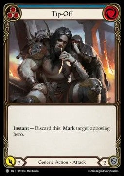 Tip-Off (Blue) (Rainbow Foil) - The Hunted (Common) [HNT-234]