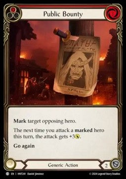 Public Bounty (Red) (Rainbow Foil) - The Hunted (Common) [HNT-241]