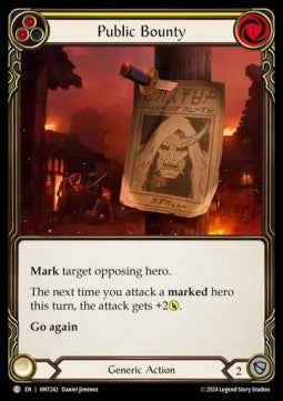 Public Bounty (Yellow) (Rainbow Foil) - The Hunted (Common) [HNT-242]