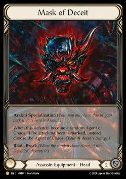 Mask of Deceit (Extended Art Cold Foil) - The Hunted (Legendary) [HNT-011]