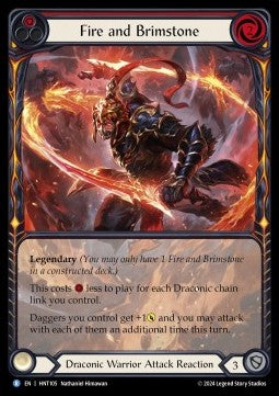 Fire and Brimstone (Extended Art Rainbow Foil) - The Hunted (Rare) [HNT-105]
