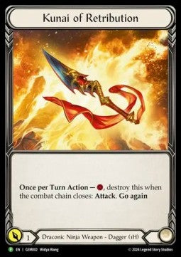 Kunai of Retribution (Cold Foil) - FAB Promos (Promo) [FAB-002]