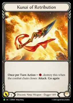 Kunai of Retribution (Cold Foil) - FAB Promos (Promo) [FAB-003]