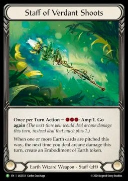Staff of Verdant Shoots (Rainbow Foil) - LGS Promos (Promo) [LGS-333]