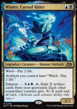 Winter, Cursed Rider (V.1) - Aetherdrift: Promos (Rare) [PDFT-228]