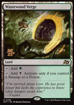 Wastewood Verge (V.1) - Aetherdrift: Promos (Rare) [PDFT-268]