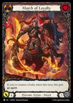 March of Loyalty (Extended Art Rainbow Foil) - GEM Pack Promos (Promo) [GEM-016]