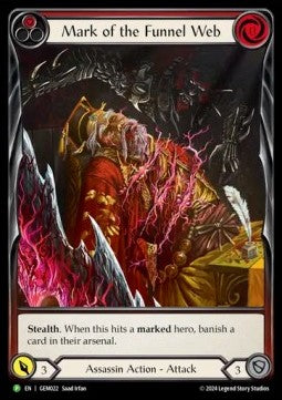 Mark of the Funnel Web (Red) (Extended Art Rainbow Foil) - GEM Pack Promos (Promo) [GEM-022]