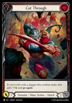 Cut Through (Red) (Extended Art Rainbow Foil) - GEM Pack Promos (Promo) [GEM-027]