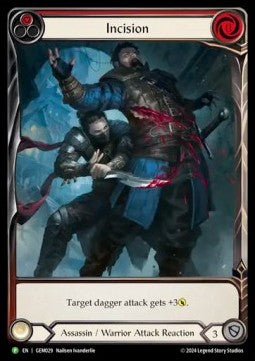 Incision (Red) (Extended Art Rainbow Foil) - GEM Pack Promos (Promo) [GEM-029]