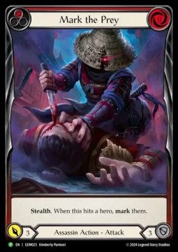 Mark the Prey (Red) (Regular) - GEM Pack Promos (Promo) [GEM-023]