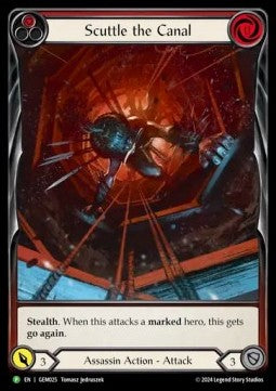 Scuttle the Canal (Red) (Regular) - GEM Pack Promos (Promo) [GEM-025]