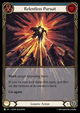 Relentless Pursuit (Extended Art Rainbow Foil) - LGS Promos (Promo) [LGS-384]