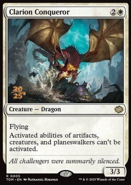 Clarion Conqueror (V.1) - Tarkir: Dragonstorm: Promos (Rare) [PTDM-5]