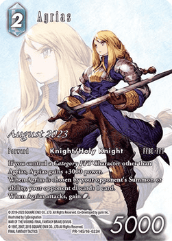 Agrias (16-023) - Promos (Promo) [PR-145]