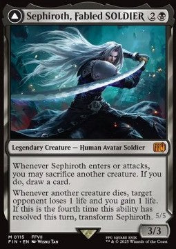 Sephiroth, Fabled SOLDIER // Sephiroth, One-Winged Angel - FINAL FANTASY (Mythic) [FIN-115]